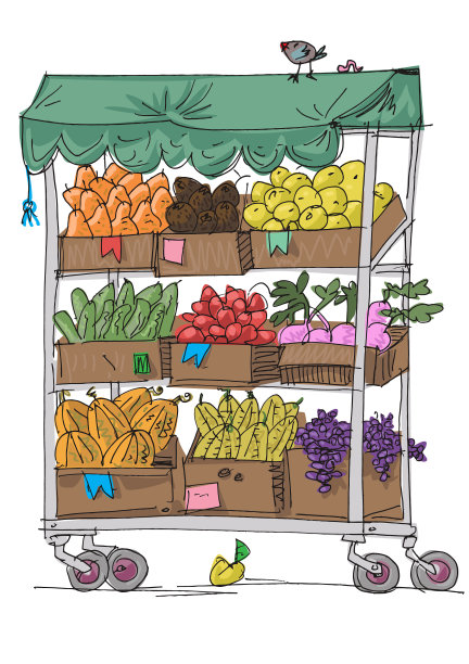 食物储存了大量的蔬菜和水果图片下载