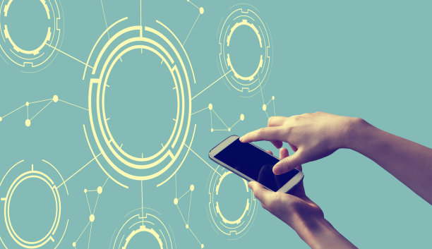 科技圈与人拿着智能手机图片下载