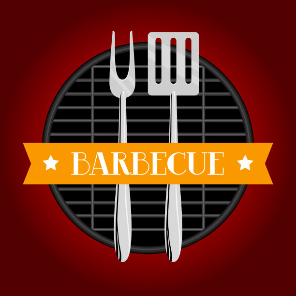 烧烤架的顶部视图图片下载