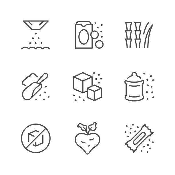 设置糖的线条图标图片下载