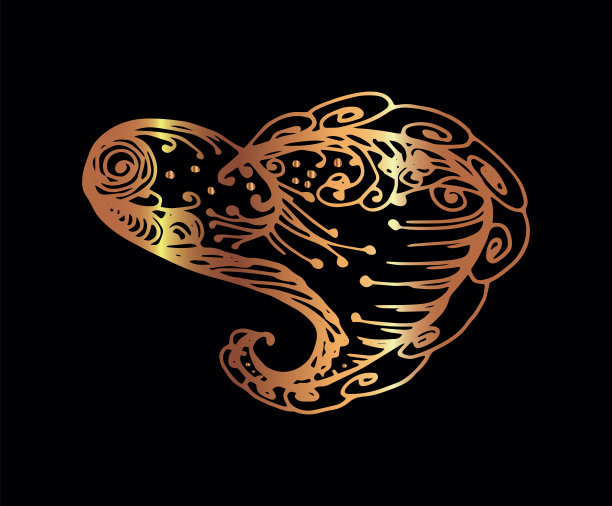 情人节的金心。图片下载