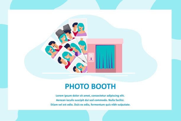 文字横幅提供拍照亭图片下载