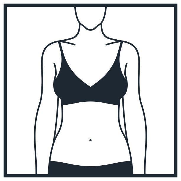 女人的身体在运动内衣内衣躯干图片下载