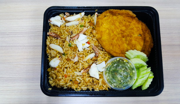 即食螃蟹炒饭图片下载