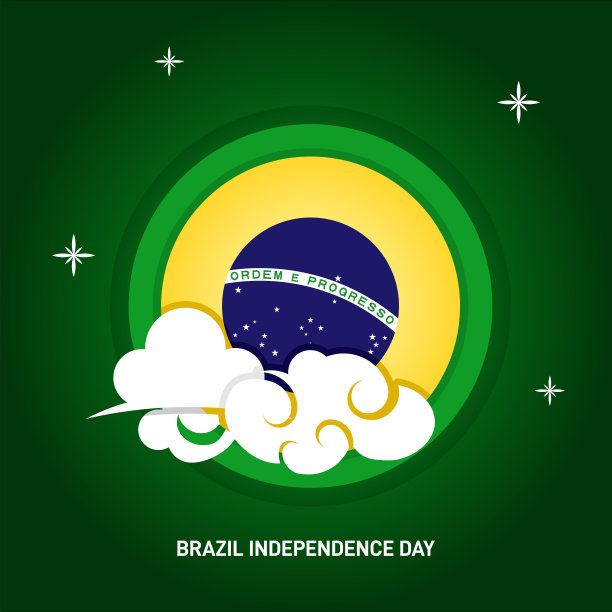 巴西独立日矢量设计模板图片下载