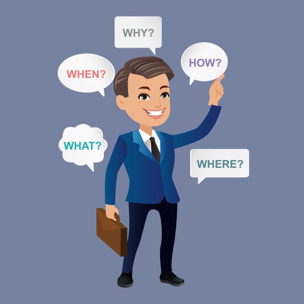 商人们站在那里，问着各种各样的问题图片下载