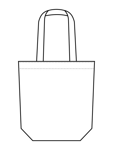 手提袋矢量模板图片下载