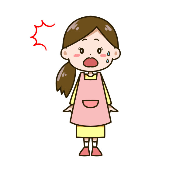 一个惊讶的女人的插图图片下载