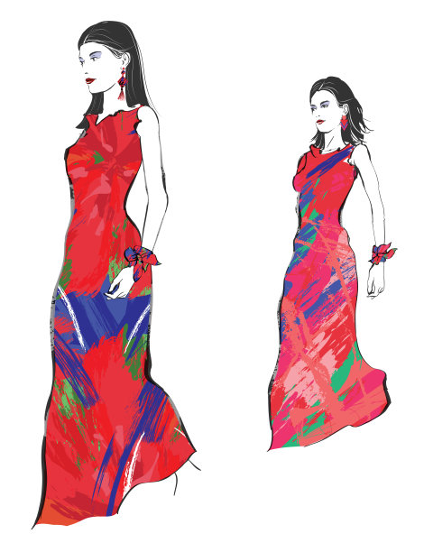 年轻的时装模特图片下载