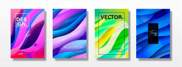 抽象流体创建模板。几何设计，液体，形状。新潮的矢量背景。图片下载