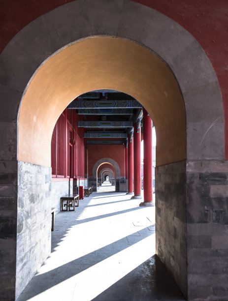 紫禁城的走廊图片下载