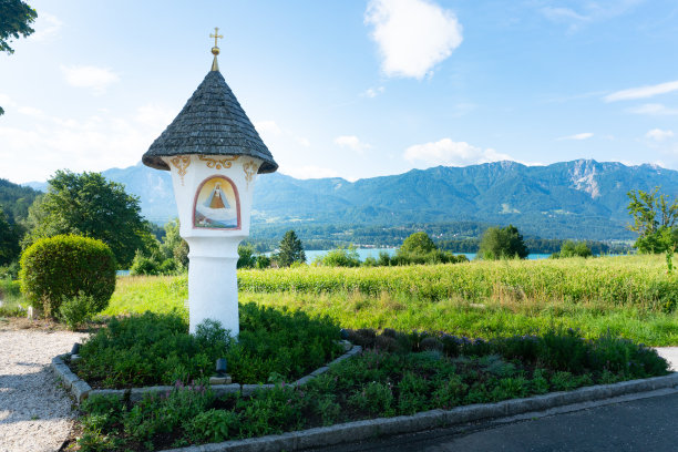 参见奥地利卡林西亚的路边十字图片下载