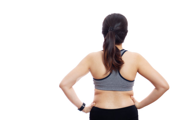 运动女性肖像孤立。图片下载