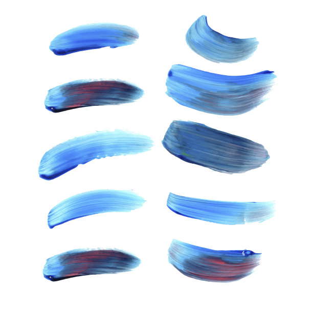 设置颜色墨水矢量笔触图片下载