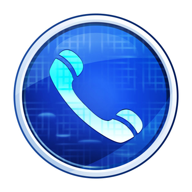 手机图标未来的蓝色圆形按钮矢量插图图片下载