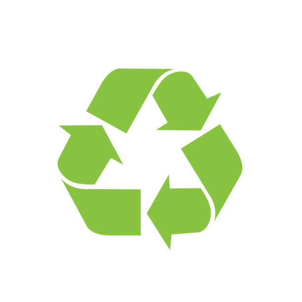 回收符号是重复使用的。图标-向量图片下载