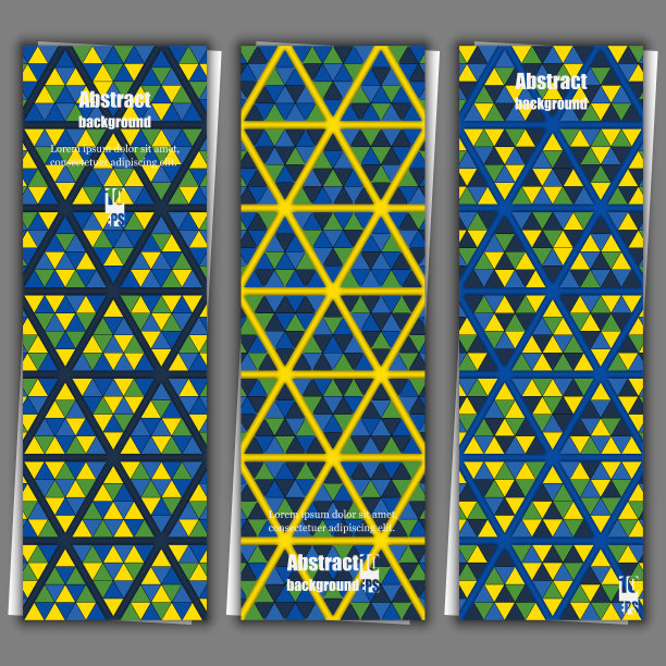 抽象背景与几何图案。旗帜模板。Eps10矢量图图片下载