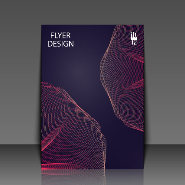 抽象时髦的颜色背景模糊梯度元素。传单模板。Eps10矢量图图片下载