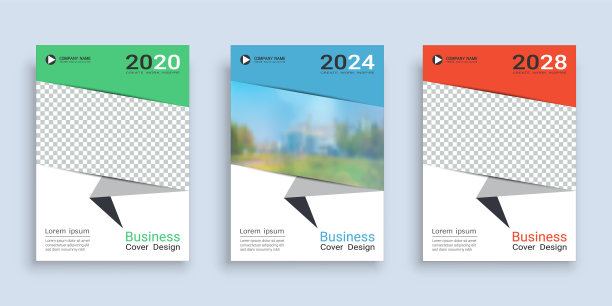海报封面书设计模板在A4布局与空间的照片背景，3种颜色的方式包括，用于年度报告，提案，投资组合，小册子，传单，传单，目录，杂志，小册子。图片下载