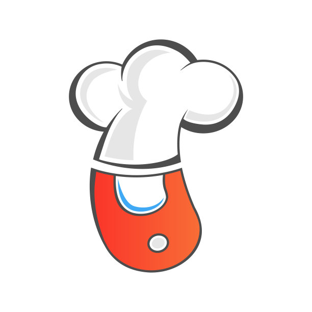厨师标志-矢量插图。面包店会徽设计图片下载