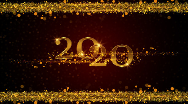 闪闪发光的金色数字图片下载