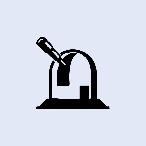 天文台图标。简单轮廓天文台图标。元素的空间图标。标志，符号收集，简单图标网站，网页设计，移动。图片下载