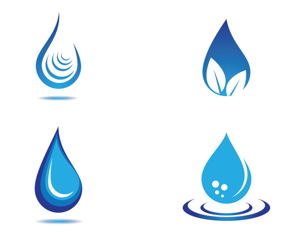 水滴矢量图标图片下载
