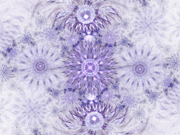 抽象花卉分形背景的艺术项目。图片下载