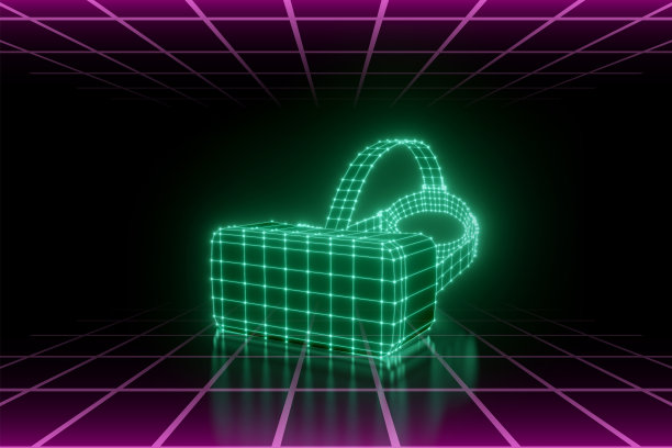 VR眼镜耳机合成波海报图片下载