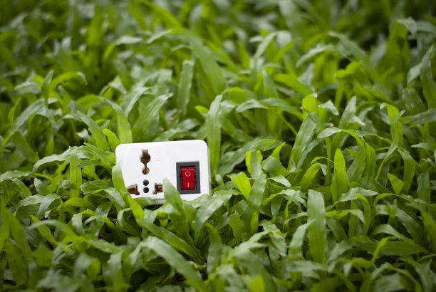 电源插头，概念爱世界图片下载