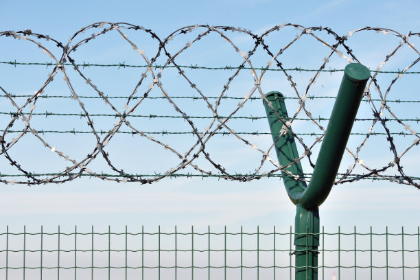 一盘盘带刺铁丝图片下载