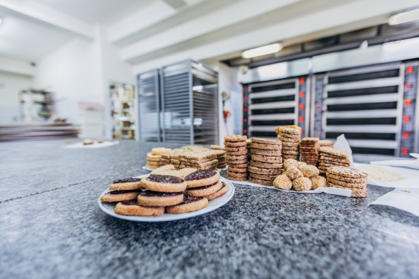 新鲜烘焙的饼干图片下载