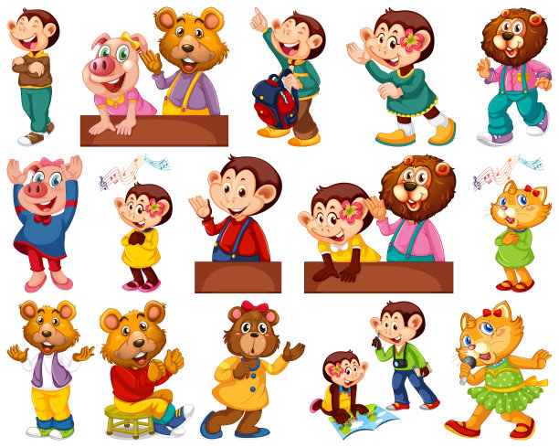 动物模仿人的动作和姿势图片下载