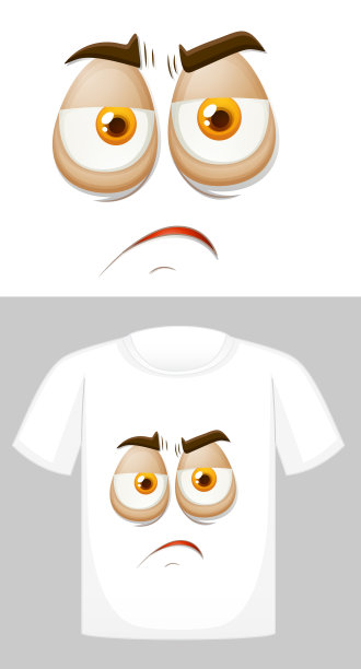 前面有图案的t恤设计图片下载