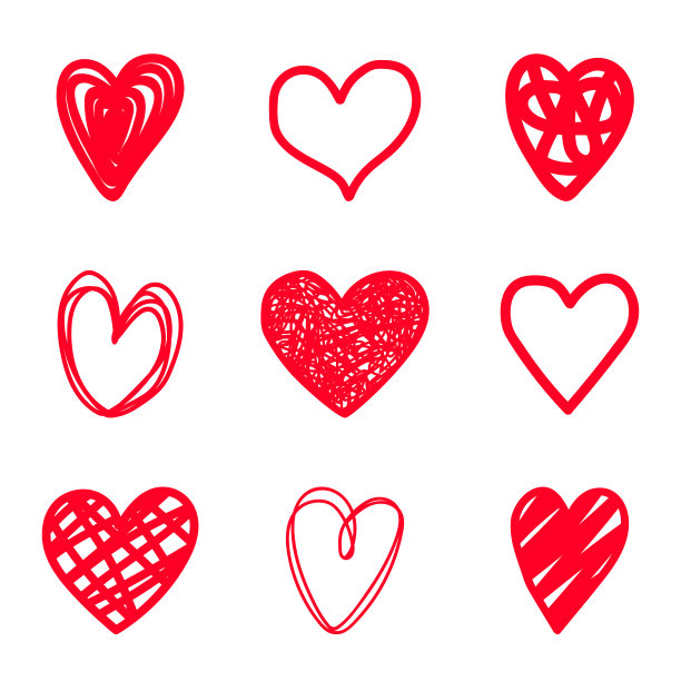 用荧光笔画出一颗心图片下载