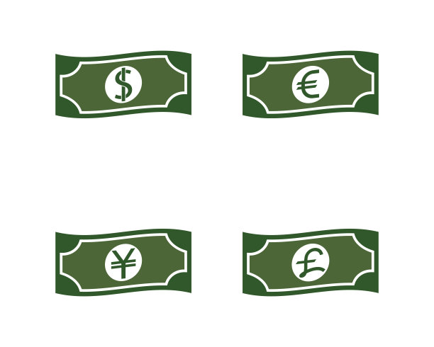 钱矢量图标图片下载