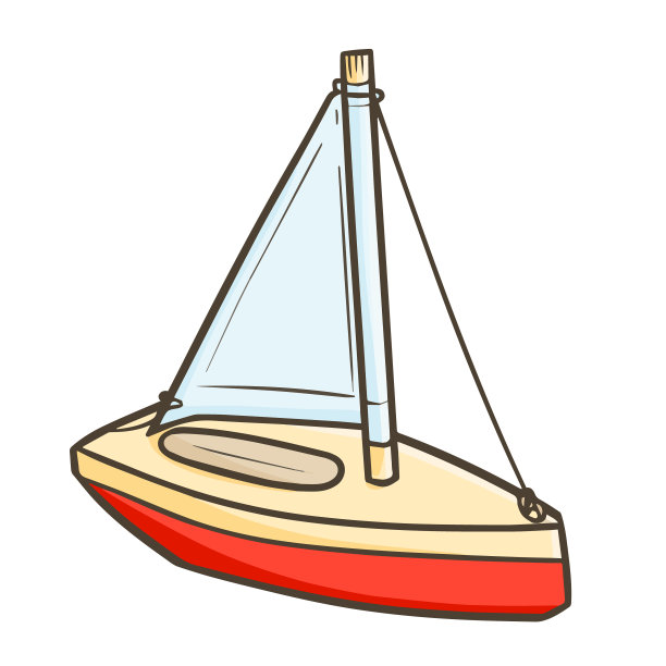 木制的玩具船图片下载