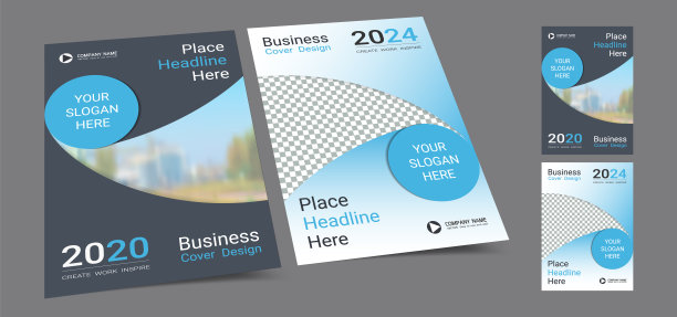海报封面书设计模板在A4布局与空间的照片背景，Cmyk 2色调适合年度报告，提案，投资组合，小册子，传单，传单，目录，杂志，小册子。图片下载
