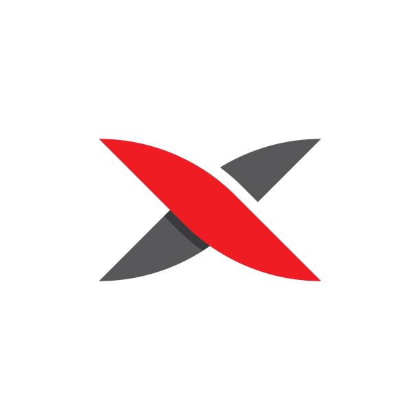 X字母模板矢量图标图片下载