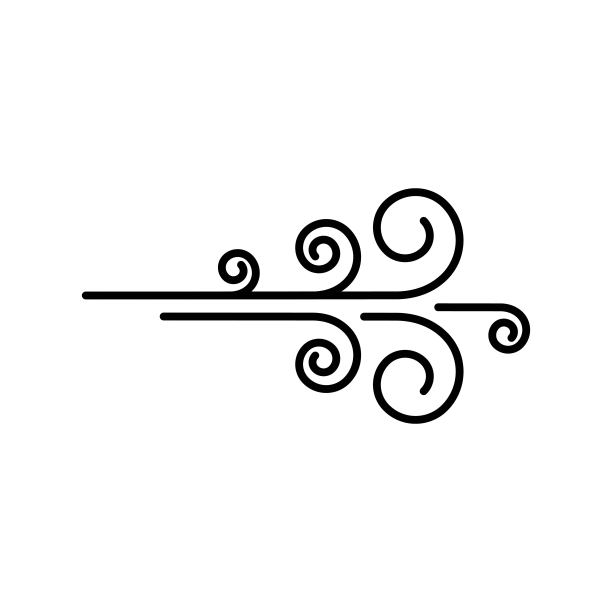 风矢量图标设计模板图片下载