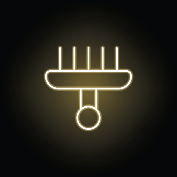 水烟线霓虹图标。吸烟活动元素插画图标。符号和符号可以用于网页，标志，手机应用程序，UI，用户体验图片下载