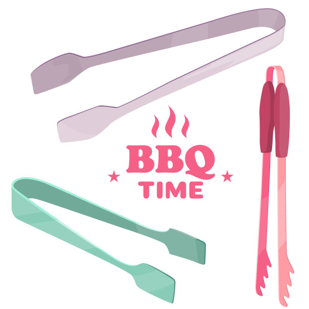 烤肉用的烧烤工具钳图片下载