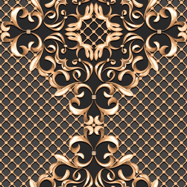 无缝奢华巴洛克图案图片下载