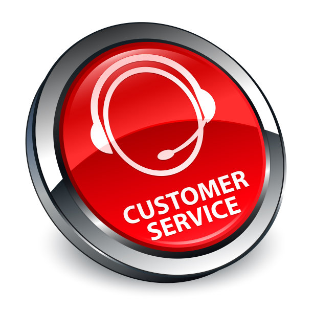 客服(客服图标)3d红色圆形按钮图片下载