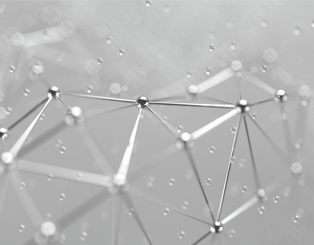 计算机几何数字连接结构。商业智能技术背景。二进制代码算法深度学习。抽象的3 d渲染。人工智能图片下载