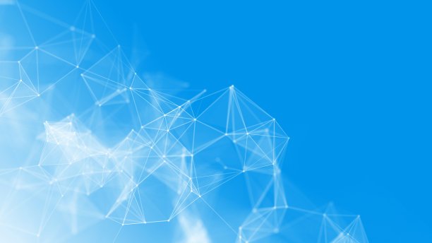 计算机几何数字连接结构。商业智能技术背景。二进制代码算法深度学习。抽象的3 d渲染。人工智能图片下载