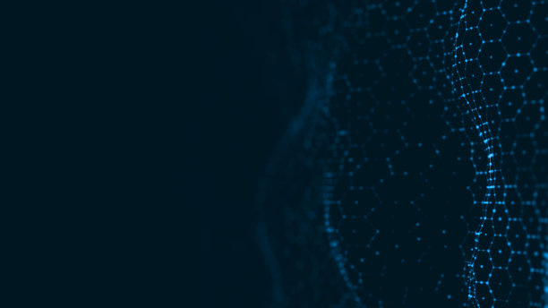 计算机几何数字连接结构。商业智能技术背景。二进制代码算法深度学习。抽象的3 d渲染。人工智能图片下载