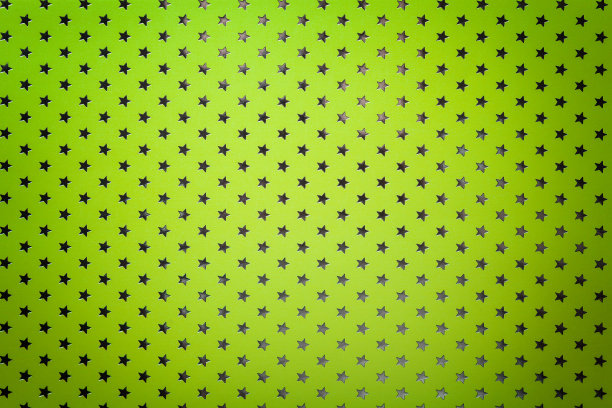 浅绿色背景金属箔纸与银星图案。图片下载