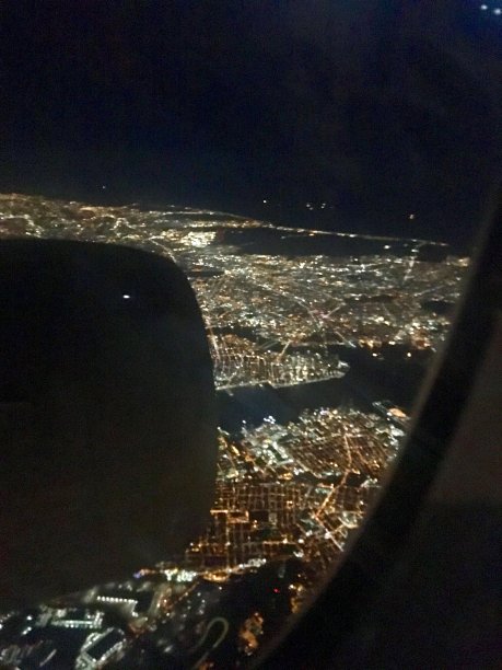 纽约夜间鸟瞰图图片下载