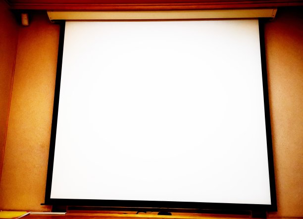 投影屏幕在办公环境图片下载